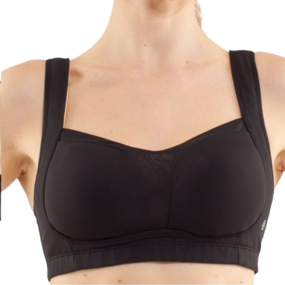 LULULEMON Ta Ta Tamer Black Running Sports Bra Women's Size 4 - Picture 1 of 7